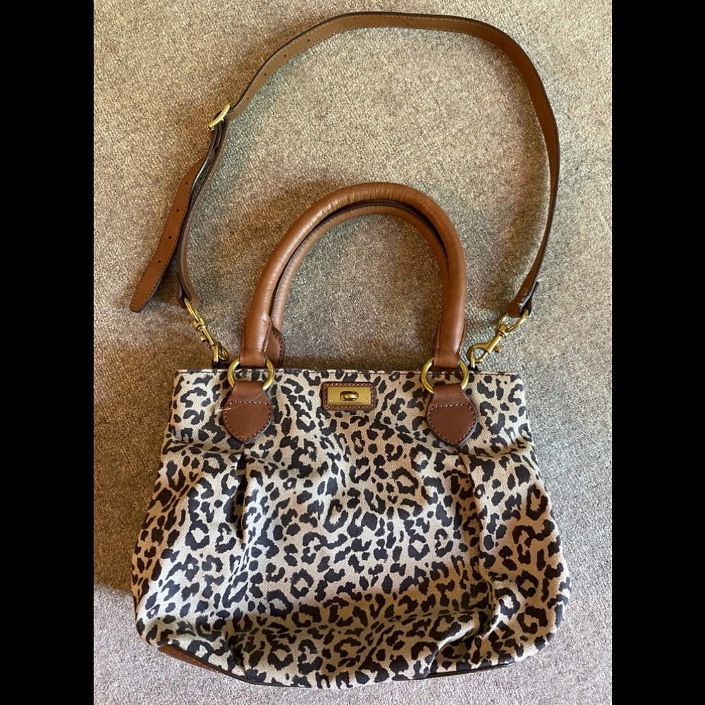 NWOT JCrew Leopard Crossbody Satchel